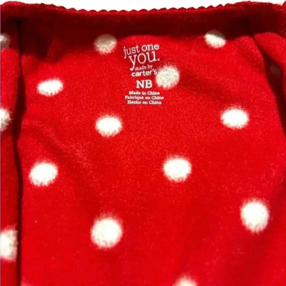 NWOT Carter’s New Born holiday reindeer footie! 15% dsct w 2+ bundle! - Picture 3 of 6